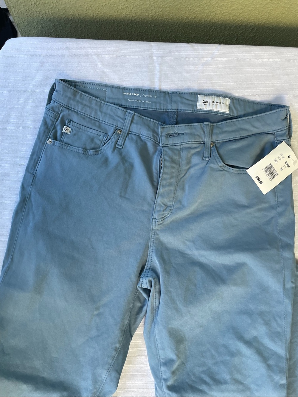 AG Adriano Goldschmied Prima Crop jeans light blue Size 30